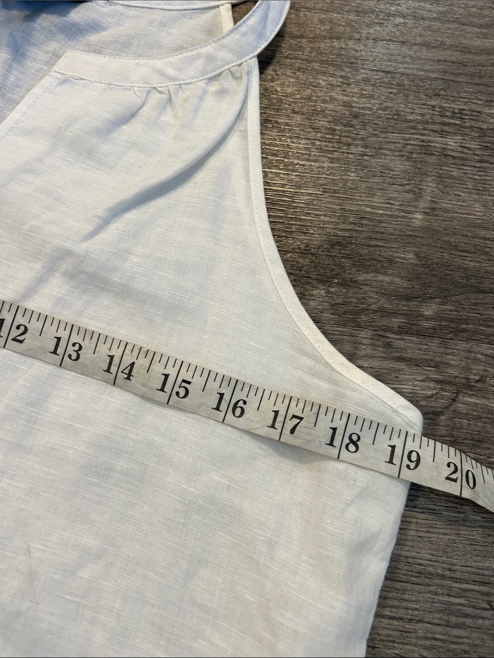 Cynthia Rowley Linen Cotton Sleeveless Blouse White Tank Top Medium - Picture 7 of 8